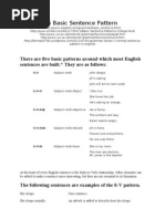 5 Basic Sentence Pattern