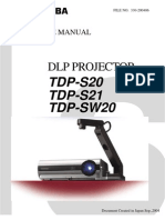 Toshiba TDP-S20 Service Manual