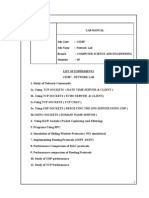 CS2307 - Network Lab Manual