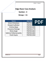 Clean Edge Razor Case Study Analysis