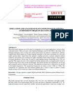 Simulation and Analysis of Slot-Coupled Patch Antenna at Different Frequencies Using Hfss