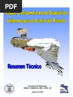 Manual Centroamericano de Dispositivos Uniformes para El Control Del Tránsito