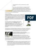 Procedimientos para Elaboracion de Jabon Liquido