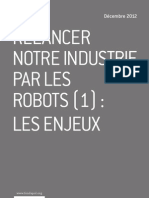 Relancer Notre Industrie Par Les Robots (1) : Les Enjeux