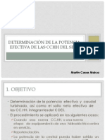 Determinación de La Potencia Efectiva de Las CCHH