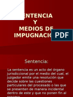 Sentencia y Medios de Impugnacion