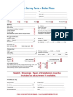 Boiler Chimney & Flue Survey Sheet