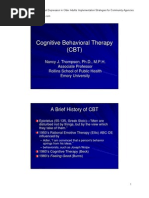 Cognitive Behavioral Therapy (CBT)