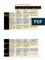 Rubric For Case Study