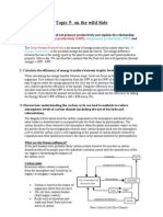 Topic 5 and 6 On The Wild Side and Infection, Immunity and Forensics