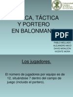 Balonmano Tecnica y Tactica