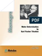 Water Determination by Karl FischerTitration