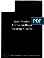 Spec For Semi Rigid Wearing Course