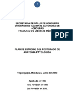 Plan de Estudios de Anatomia Patologica