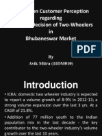 A Study On Customer Perception Regarding Purchase Decision of Two-Wheelers in Bhubaneswar Market