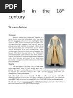 Fashion in The 18th Century