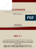 Tolerances: ENDG105 Class 7.1