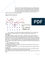 Bragg's Law of X-Ray Diffraction