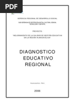 Diagnostico Educativo Regional Huancavelica