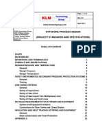 Project Standards and Specifications Offshore Process Design Rev01