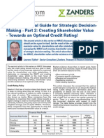 WACC: Practical Guide For Strategic Decision-Making - Part 2: Creating Shareholder Value - Towards An Optimal Credit Rating!