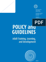 Policy and Guidelines Adult Training, Learning, and Development