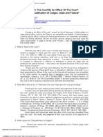 "Fraud On The Court by An Officer of The Court" and "Disqualification of Judges, State and Federal"