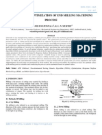 Modeling and Optimization of End Milling Machining Process