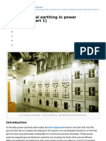 Types of Neutral Earthing in Power Distribution (Part 1)