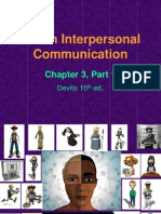 Self in Interpersonal Communication: Chapter 3, Part 1