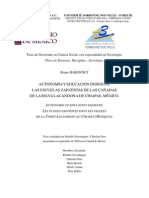 Autonomia y Educación Indigena en Chiapas