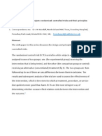 Designing A Research Project: Randomised Controlled Trials and Their Principles J M Kendall