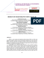 Design of Solid Shafts Using Matlab