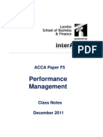 ACCA F5 LSBF Class Notes December 2011