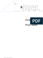 Excel Pivot Tables 2010 Manual