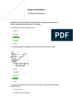 Resolução Do Exame Exemplo de Bioquímica I (2013)