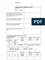 EBM Worksheets (Therapy, Diagnosis, Prognosis, Economic, Guideline, Decision Making)