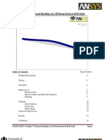 Module 7: Thermal Buckling of A 2D Beam Fixed at Both Ends