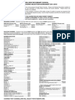 Grade 11 Course Selection Sheet