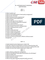 Software Quality Assurance QB PDF