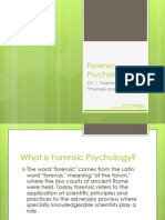 Ch. 1 Forensic Psychology: "Promises and Problems"