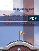 Importance of Studying The Dharma by Khenpo Appey