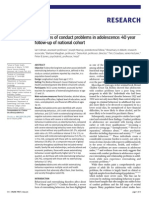 Research: Outcomes of Conduct Problems in Adolescence: 40 Year Follow-Up of National Cohort