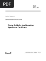 Study Guide For Restricted Operator's Certificate (ROC)