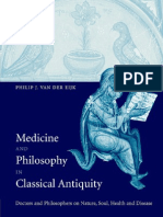 Medicine and Philosophy in Classical Antiquity