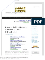 Answer CCNA Security Chapter 2 Test - CCNAS v1.1 - Invisible Algorithm