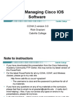 Ch. 5 - Managing Cisco IOS Software: CCNA 2 Version 3.0 Rick Graziani Cabrillo College