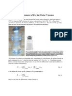 Measurement of Partial Molar Volume