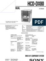 Manual de Srvicio HCD-DX80 PDF