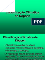 Classificação Climática de Köppen